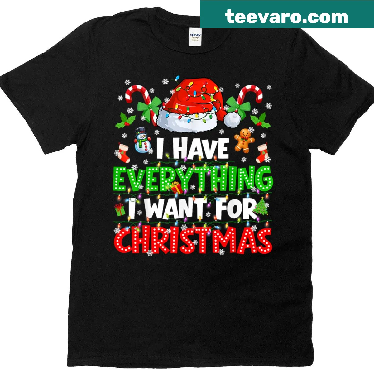 Couples matching Christmas T-shirt with heartfelt message — on a men's t-shirt