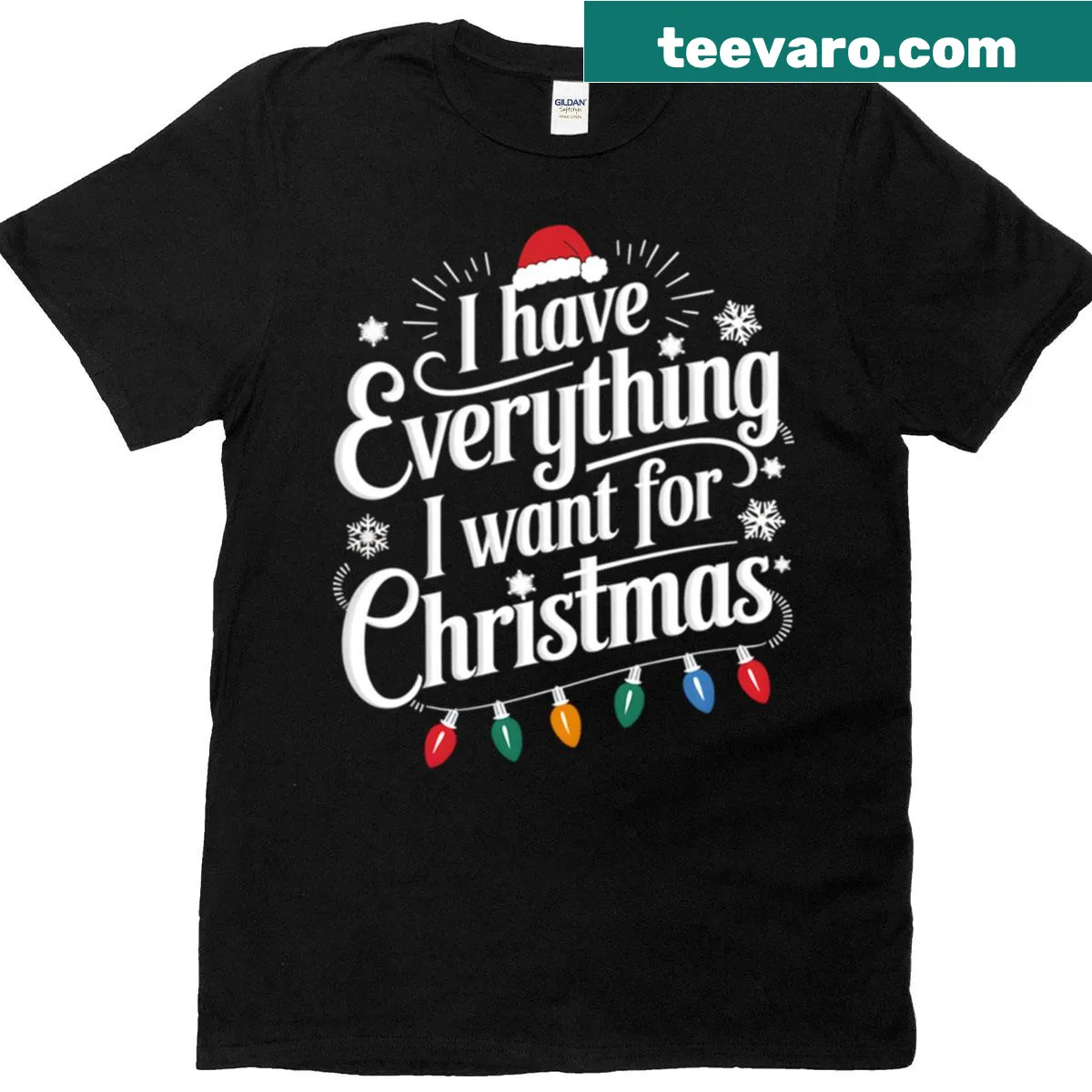 Couples T-shirts with a humorous Christmas slogan about love — on a men's t-shirt