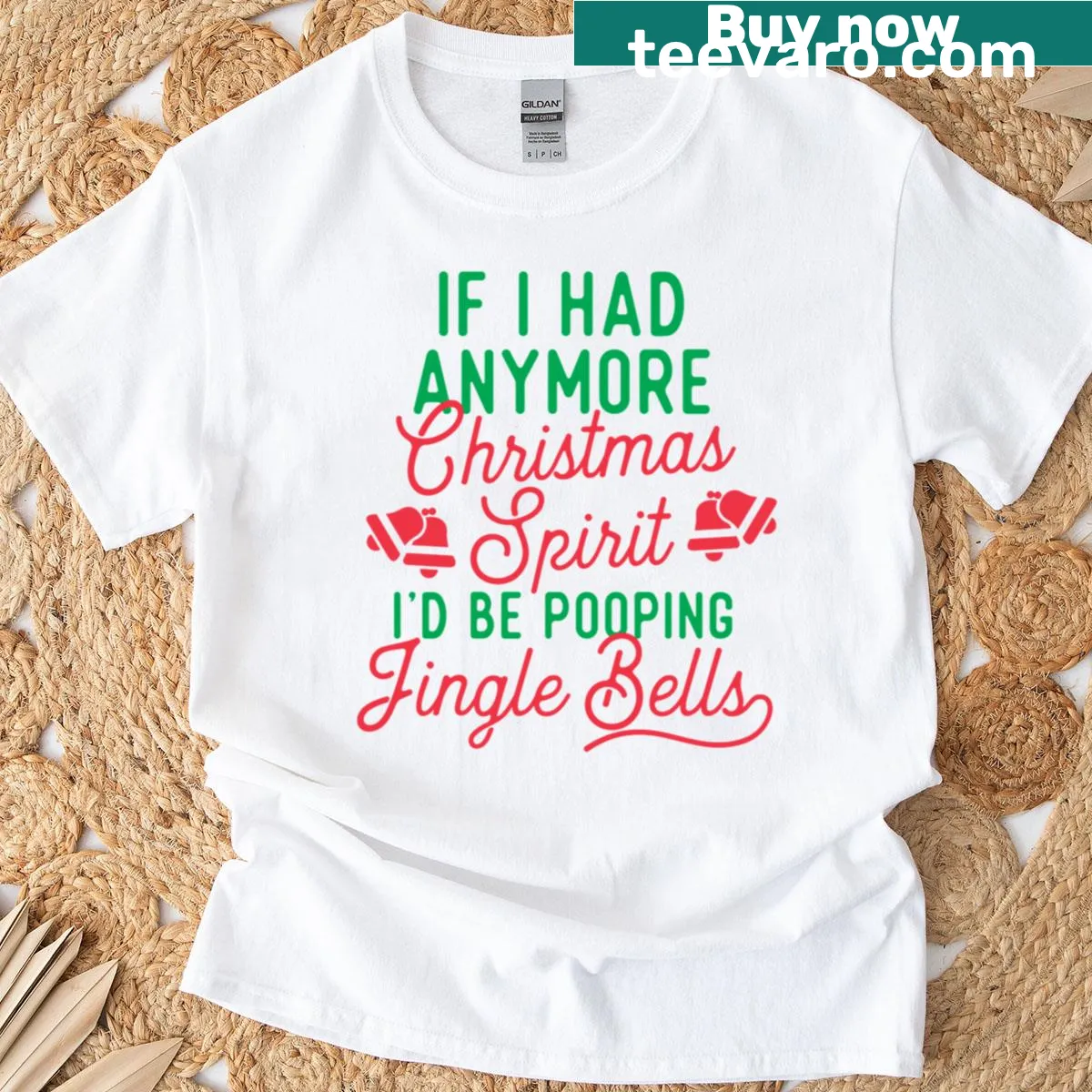 Humorous Christmas spirit saying on a t-shirt — on a men's t-shirt