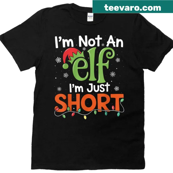 Matching Christmas T-shirts with a funny elf-related phrase