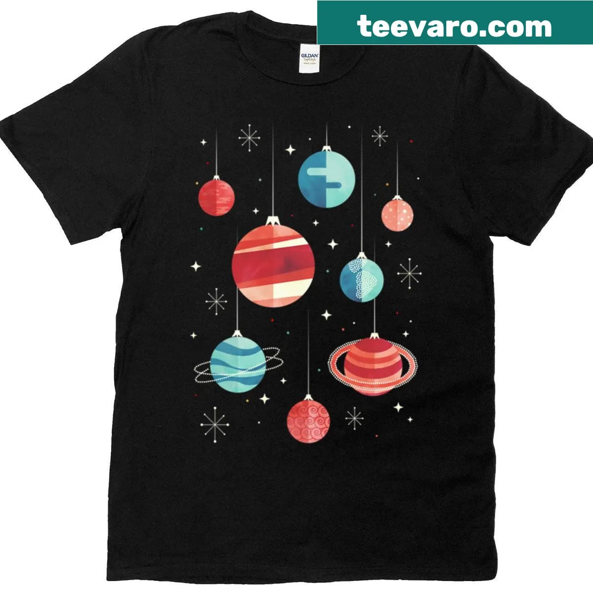 Inspirational t-shirt with 'Joy To The Universe' graphic — on a men's t-shirt