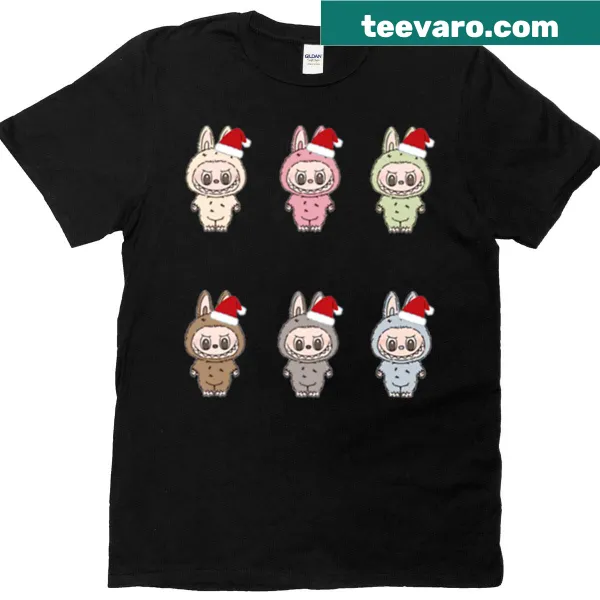Cute T-shirt featuring Labubu character with macarons design