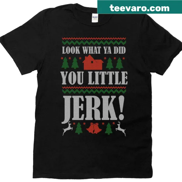 Vintage t-shirt featuring 'Look What Ya Did You Little Jerk' quote from Home Alone