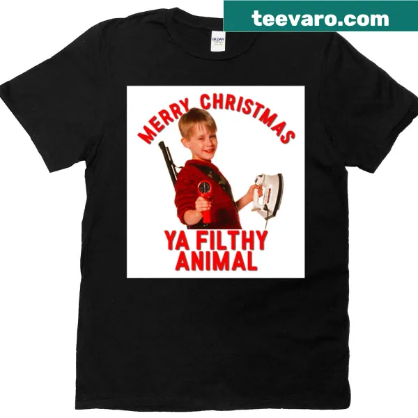 Humorous T-shirt with the phrase about Christmas from a classic film