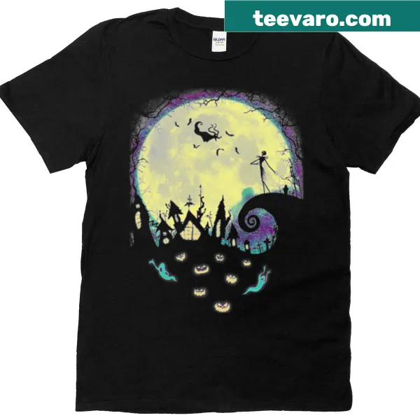 T-shirt featuring Nightmare Moon design from Nightmare Before Christmas