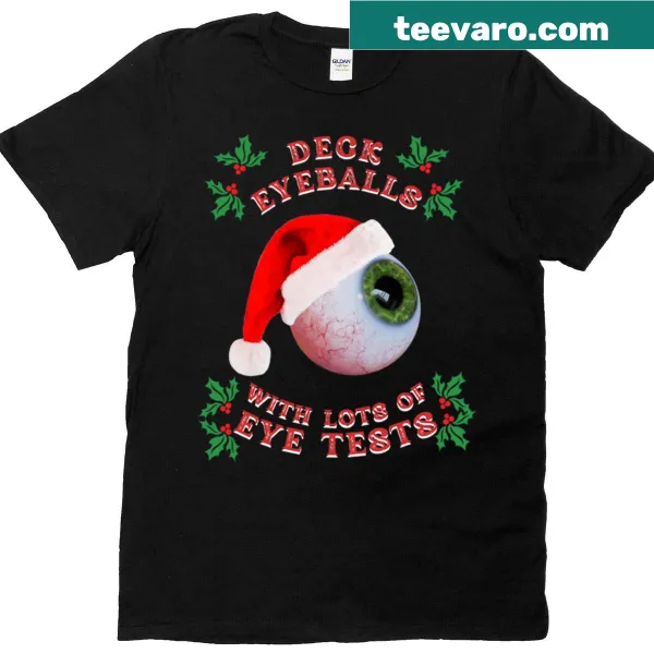 Christmas T-shirt for optometrists with a fun holiday phrase