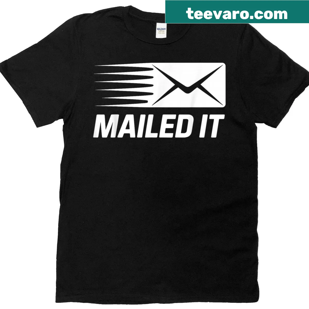 Artwork celebrating postal workers in a graphic T-shirt — on a men's t-shirt