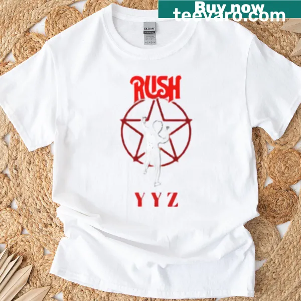 Vintage tee celebrating Rush with a nod to Neil Peart