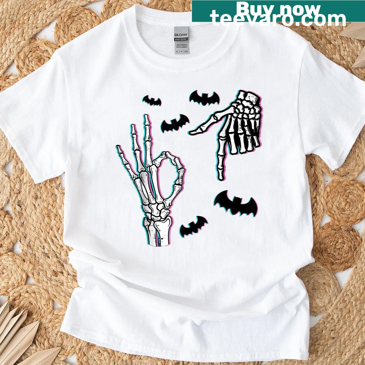 Funny Halloween Skeleton meme t-shirt for kids — on a men's t-shirt