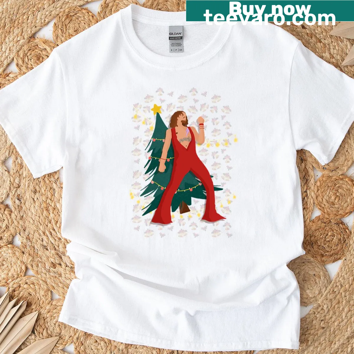 T-shirt with 'Don't Let The Bells End' text for Christmas — on a men's t-shirt