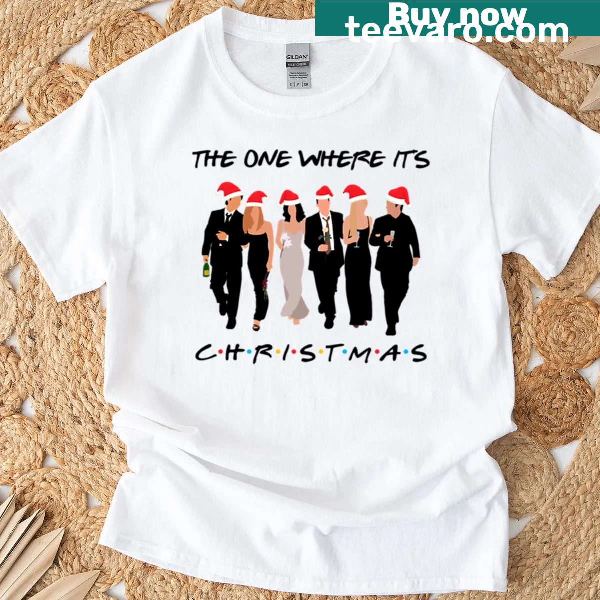 Nostalgic design referencing a classic holiday episode on T-shirt — on a men's t-shirt