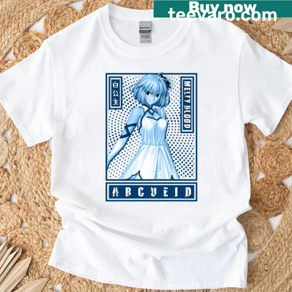 Anime T-shirt featuring Blucueid from Tsukihime