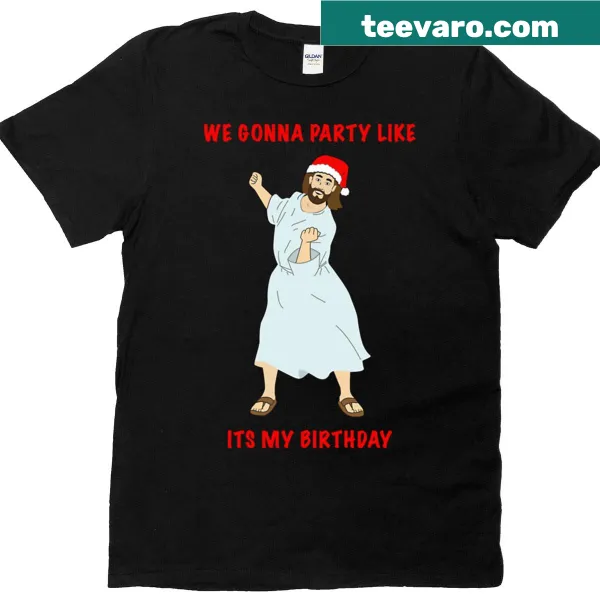Birthday-themed T-shirt with 'We Gonna Party Like It's My Birthday' text