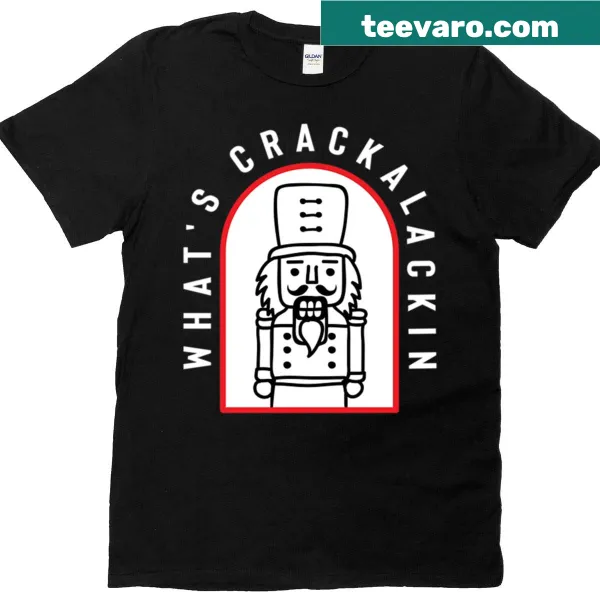 Oversized T-shirt with humorous nutcracker graphic and text