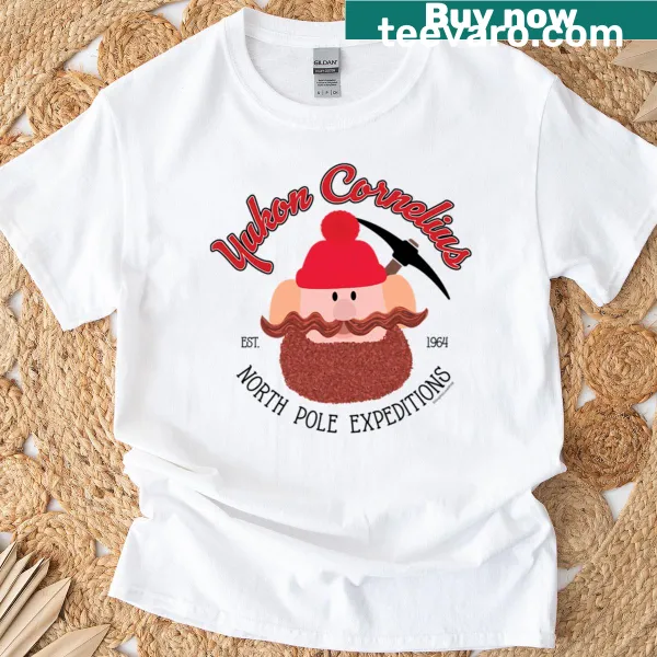 Yukon Cornelius graphic on North Pole Expeditions T-shirt