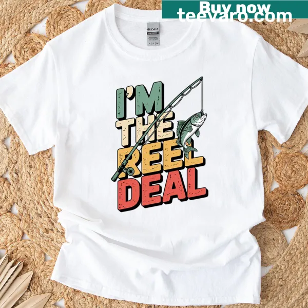 Funny t-shirt for dads who love fishing with clever text