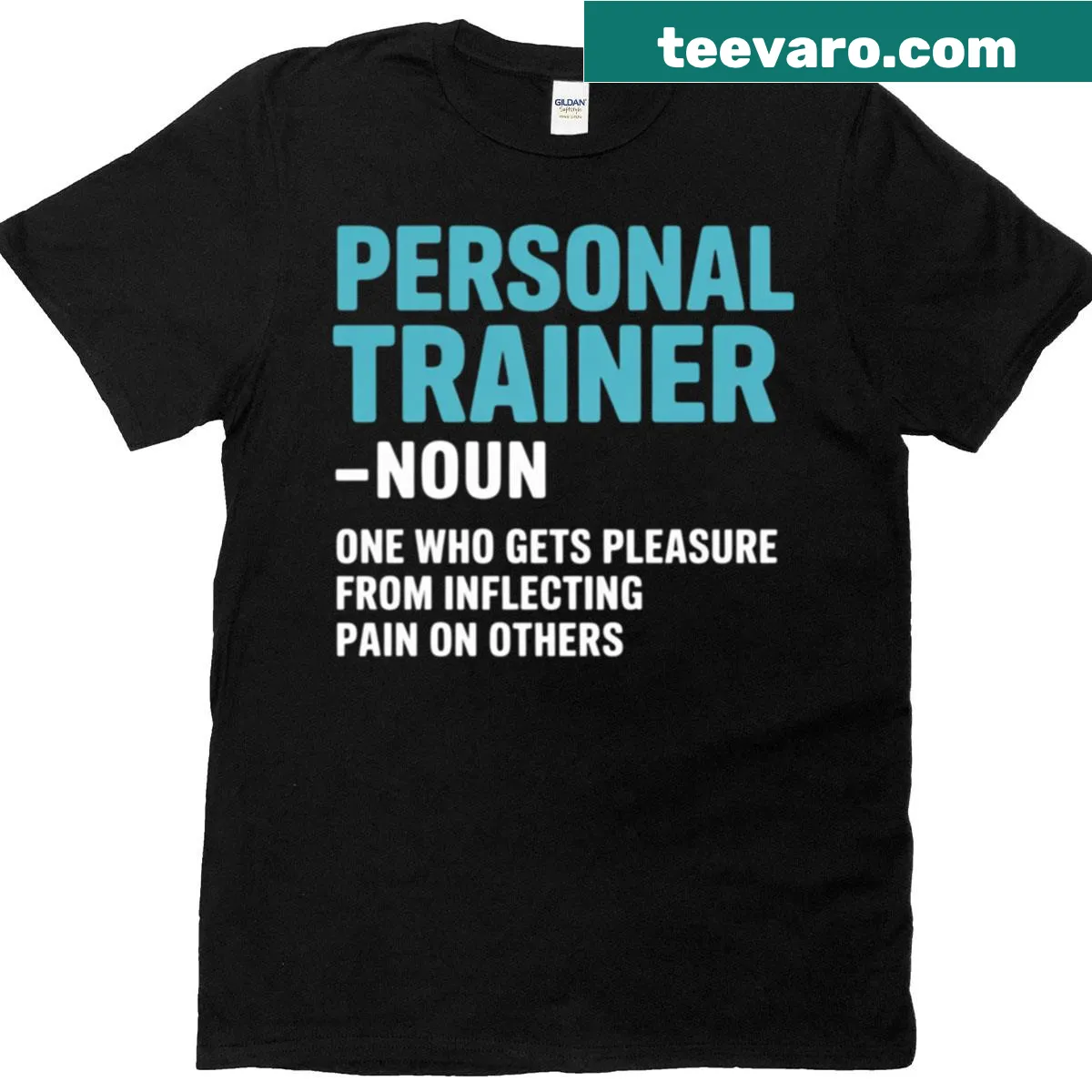 Inspirational typography for fitness professionals on a tee — on a men's t-shirt
