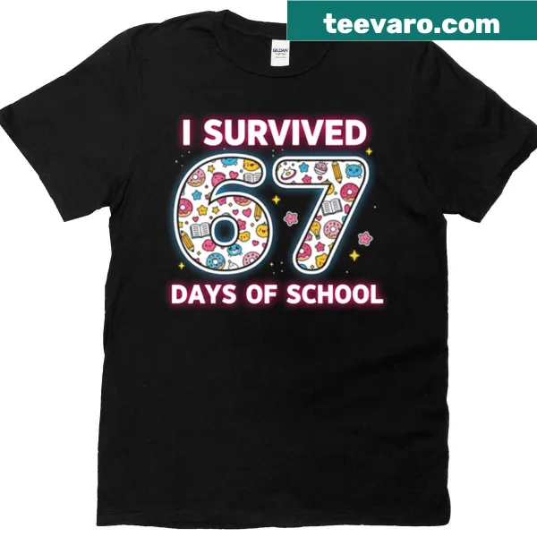 Neon cute aesthetic meme shirt with vintage style for students