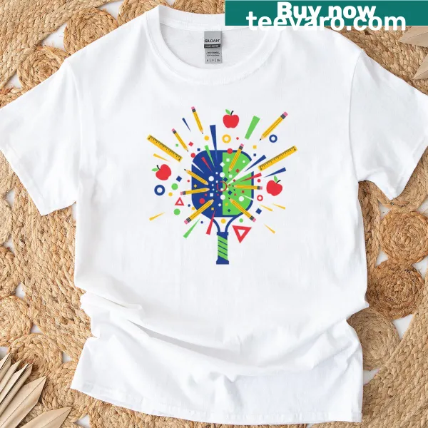 Humorous T-shirt for pickleball-loving educators