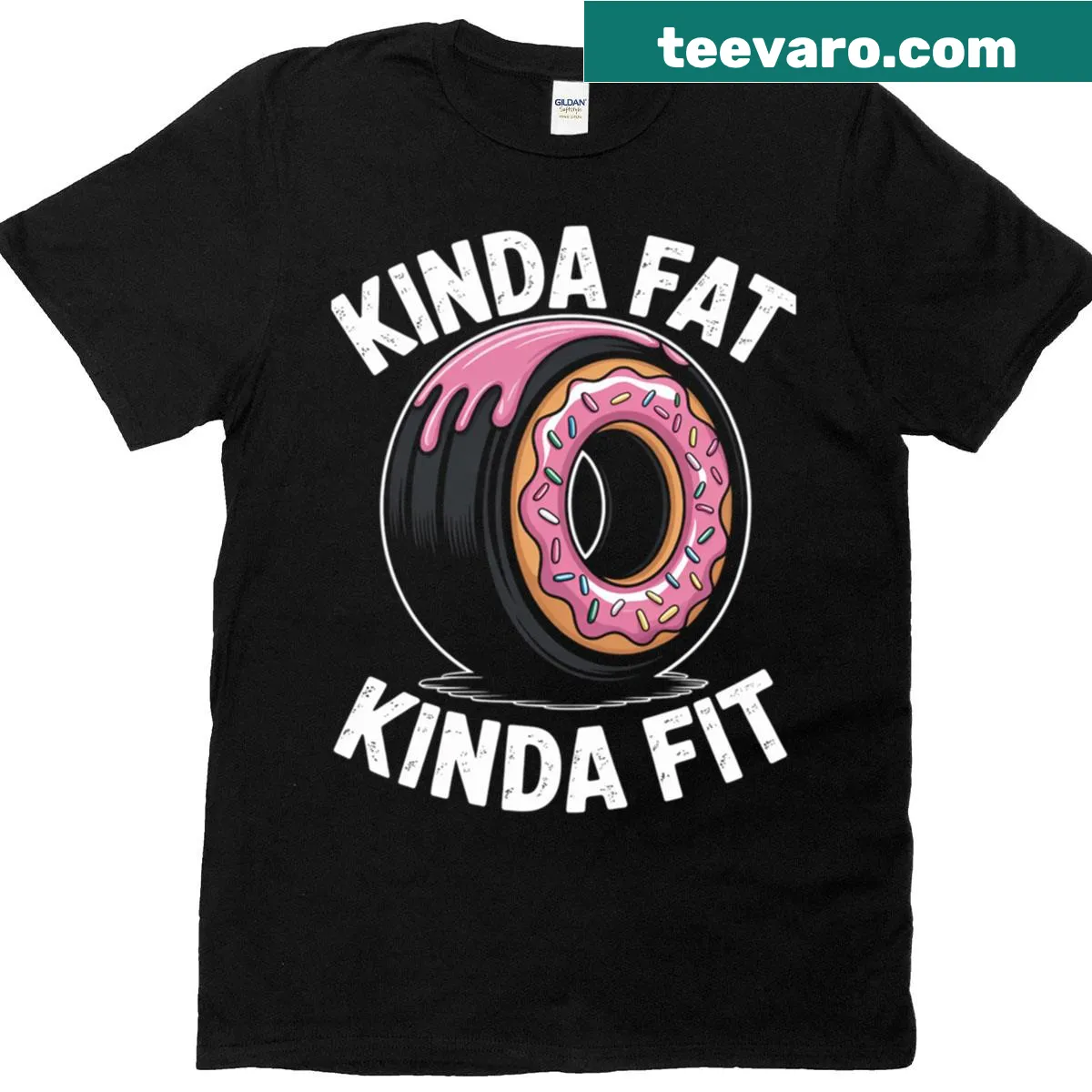 Funny typography about fitness and body positivity on a tee — on a men's t-shirt