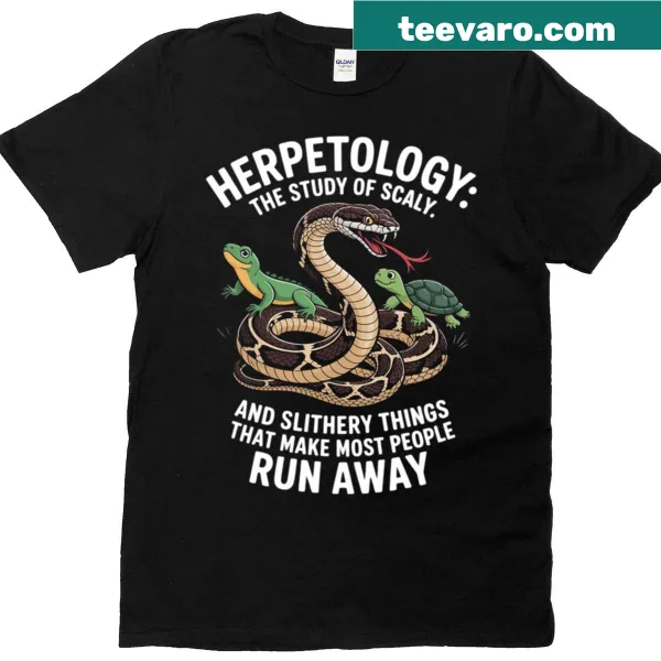 Herpetology definition t-shirt for science enthusiasts