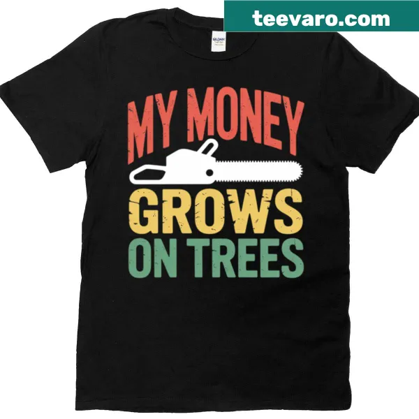 Logger-themed t-shirt with bold typography design