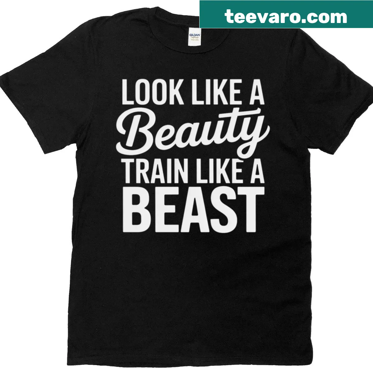 Inspirational fitness T-shirt with empowering message — on a men's t-shirt