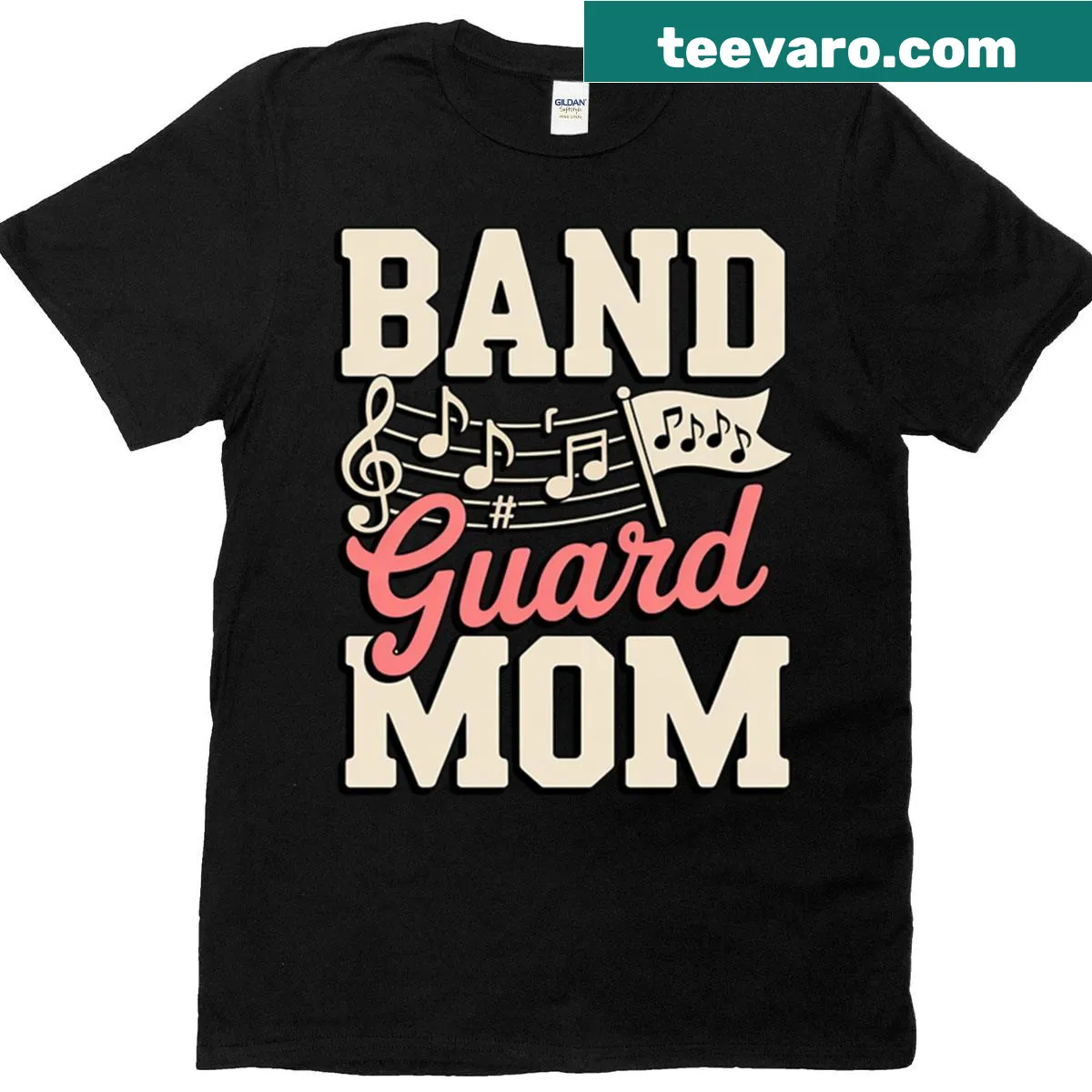 T-shirt for marching band and color guard moms — on a men's t-shirt