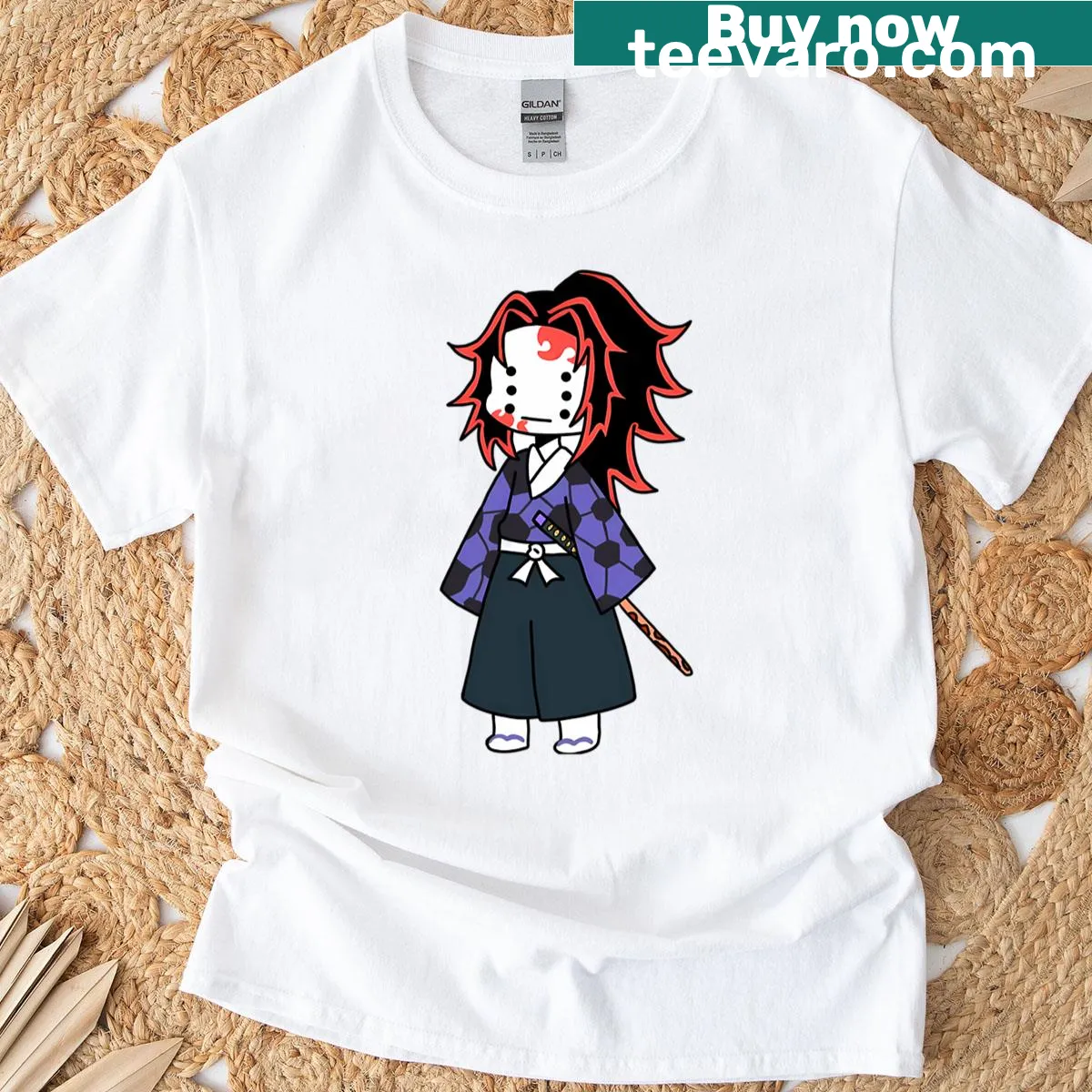 Cute cartoon mini demon design on a T-shirt for kids — on a men's t-shirt