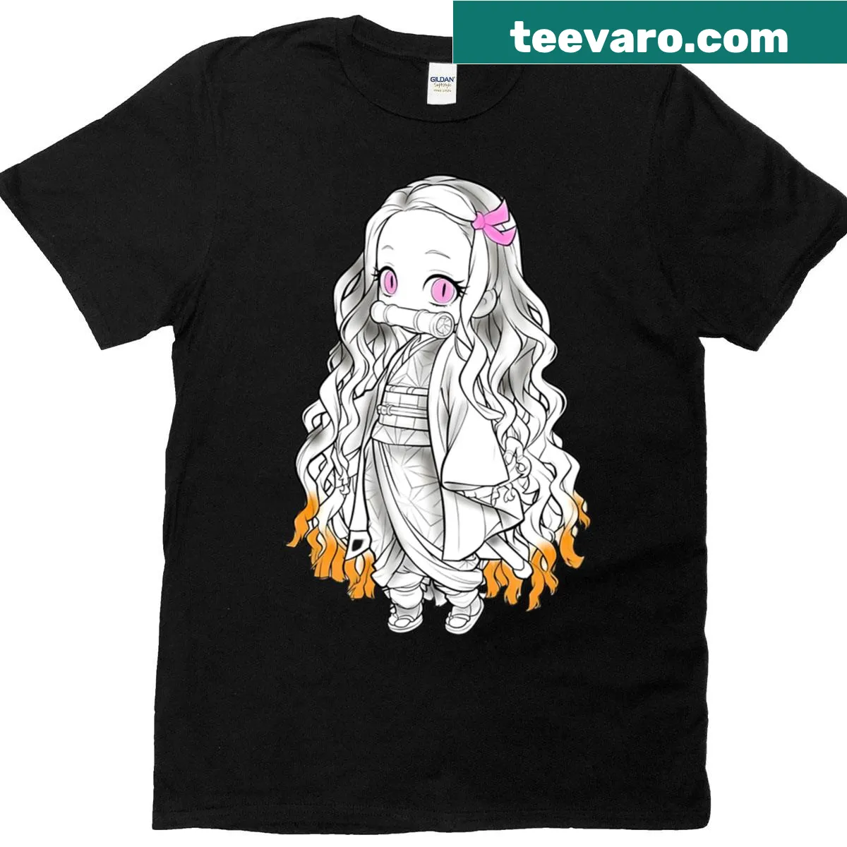 Cute T-shirt for girls with a mini design — on a men's t-shirt