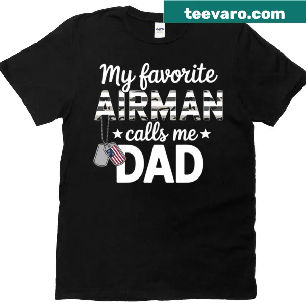 Dad t-shirt for Air Force parent with supportive message