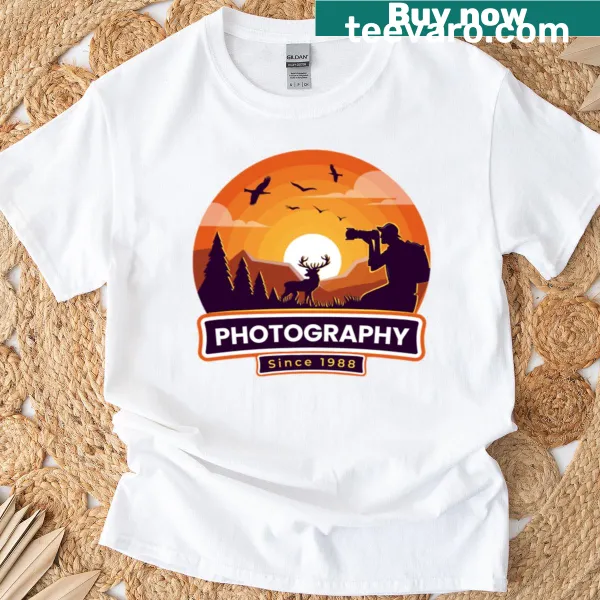 T-shirt showcasing photography artwork design
