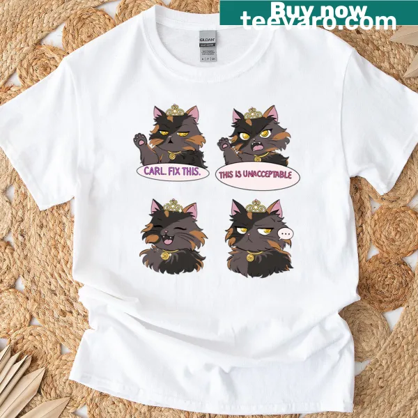 Cartoon T-shirt featuring a princess donut character