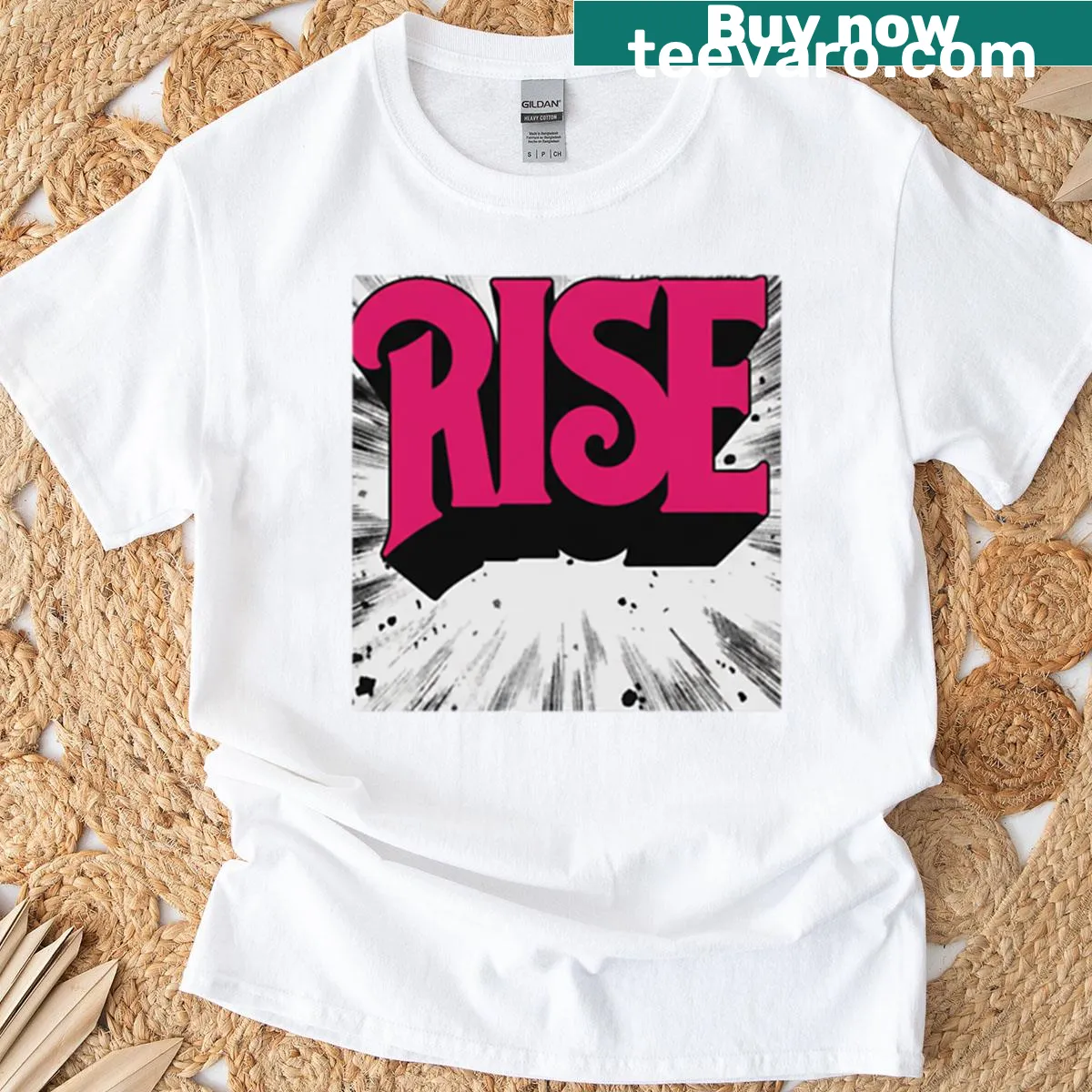 Motivational typography design t-shirt promoting boldness — on a men's t-shirt