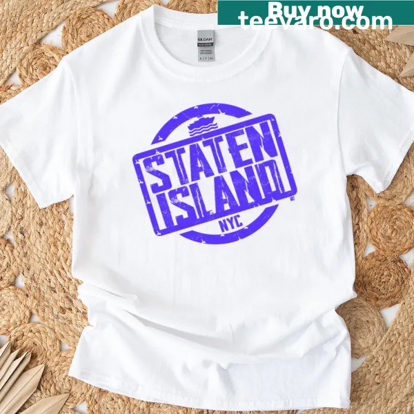 Stylish t-shirt featuring Staten Island name
