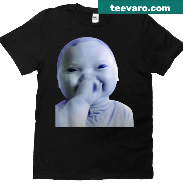 Funny laughing baby meme graphic T-shirt