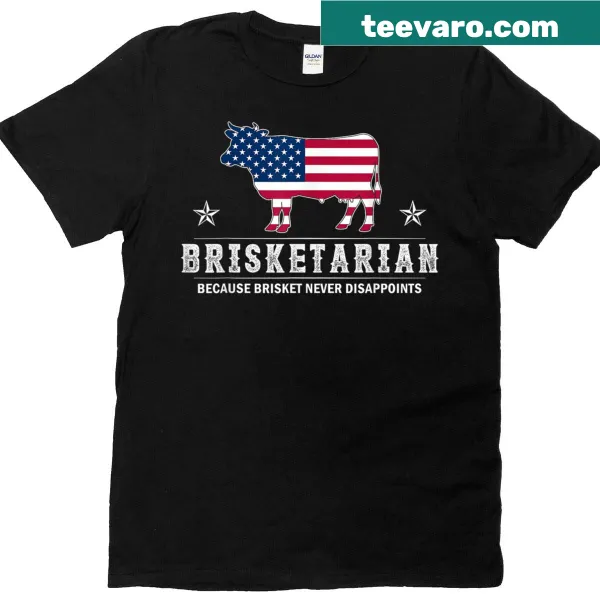 Brisketarian humorous t-shirt with bold text design