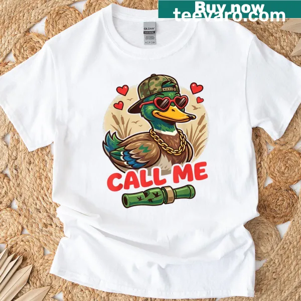 Retro Valentine's Day t-shirt with a duck hunting theme