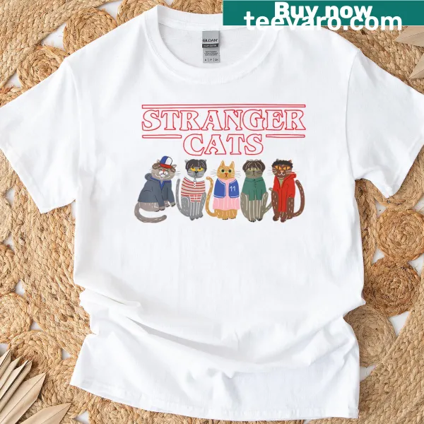 T-shirt celebrating cat lovers with a charming graphic
