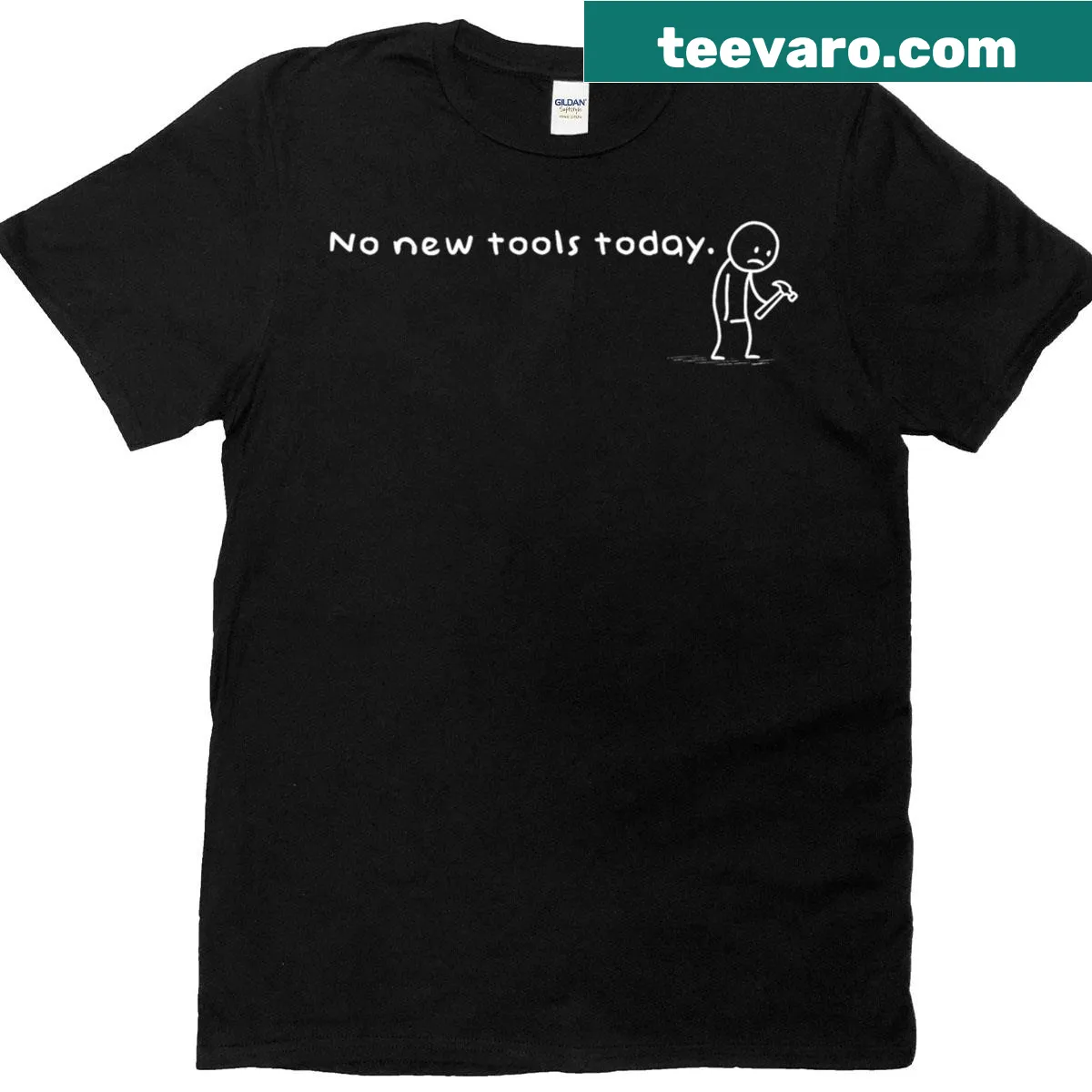 Sarcastic tool lovers T-shirt with humorous text — on a men's t-shirt