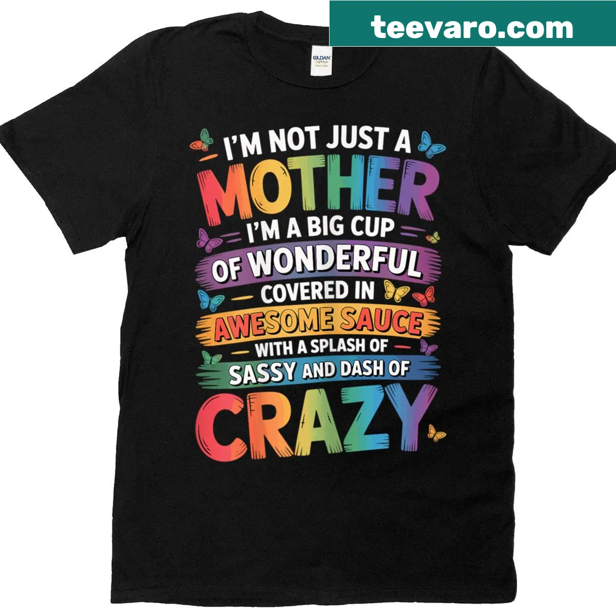 Sassy mother quote typography tee for women — on a men's t-shirt