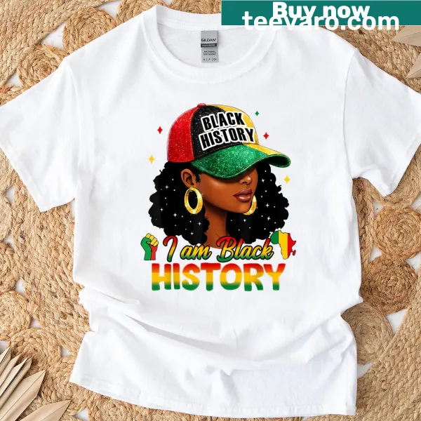 Black History Month t-shirt celebrating African American heritage
