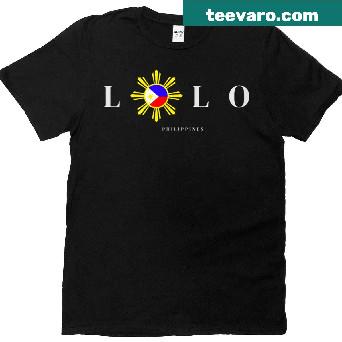 Sentimental T-shirt for grandfathers featuring the word 'Lolo' — on a men's t-shirt