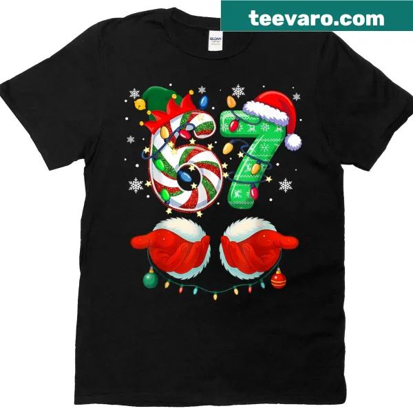 Funny Christmas meme shirt with elf and numbers