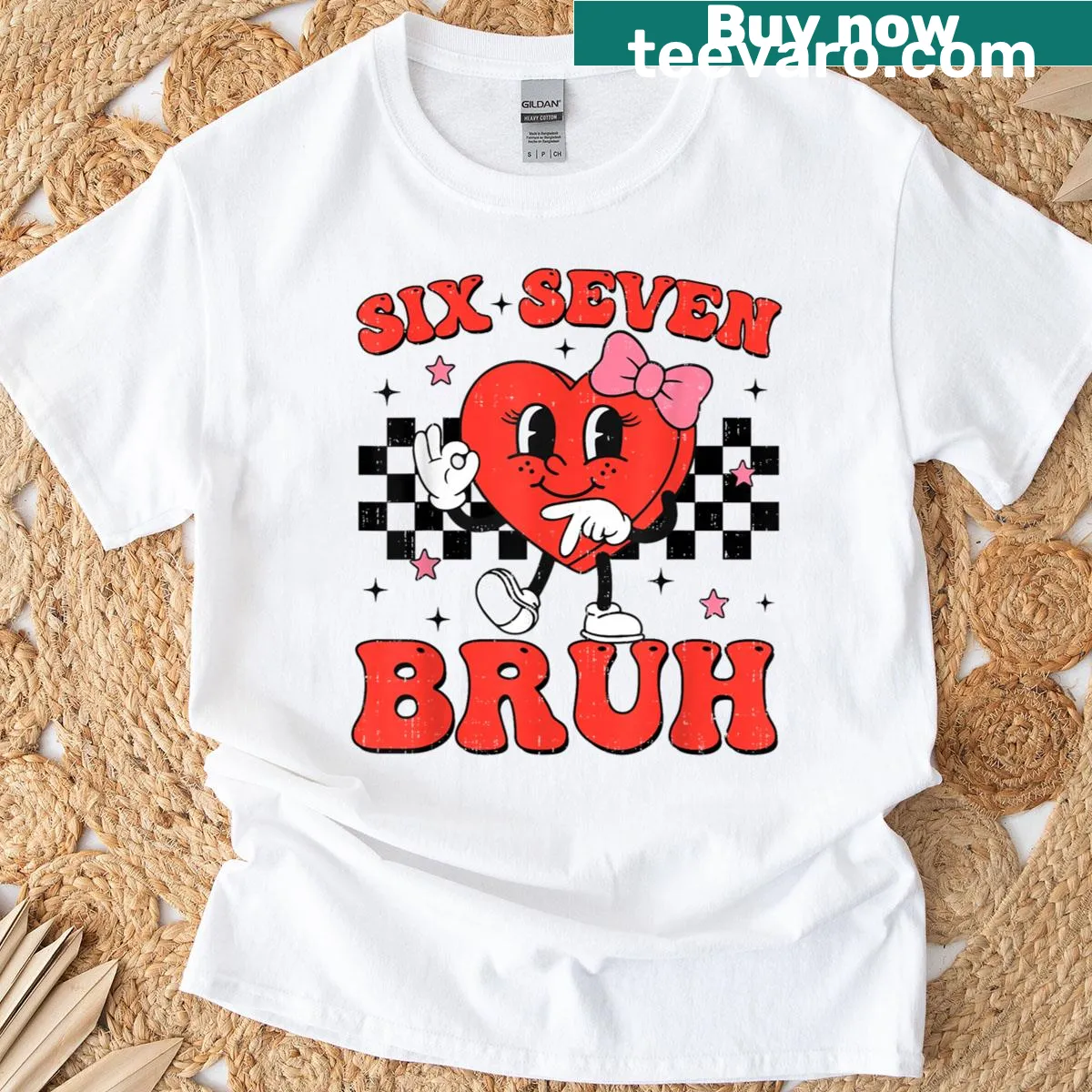 Funny 'Bruh' meme graphic for Valentine's Day — on a men's t-shirt