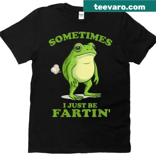 Funny frog t-shirt with humor about farting