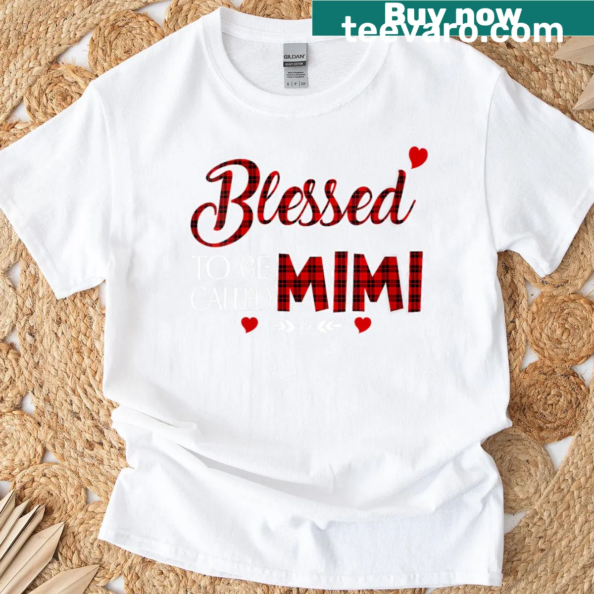 T-shirt celebrating grandmothers with the phrase Blessed To Be Called Mimi — on a men's t-shirt
