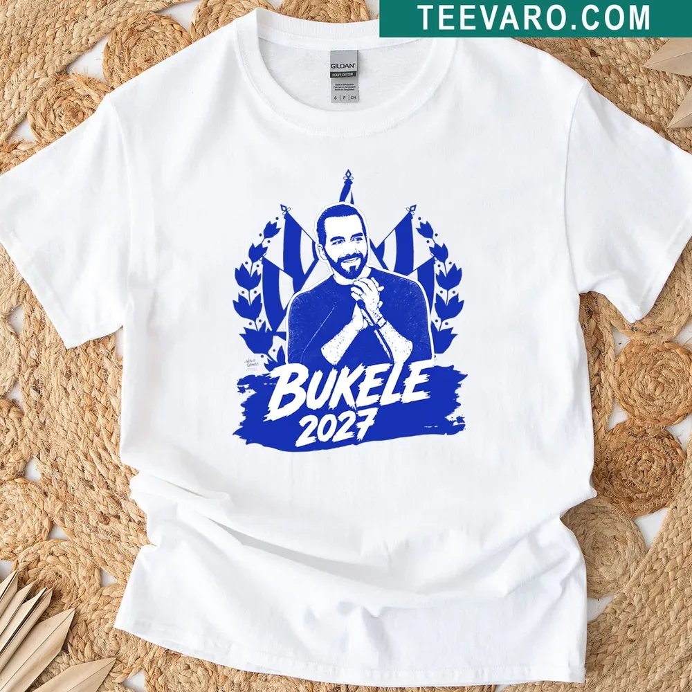 Typography-based T-shirt featuring 'BUKELE FOREVER' in bold text. — on a men's t-shirt