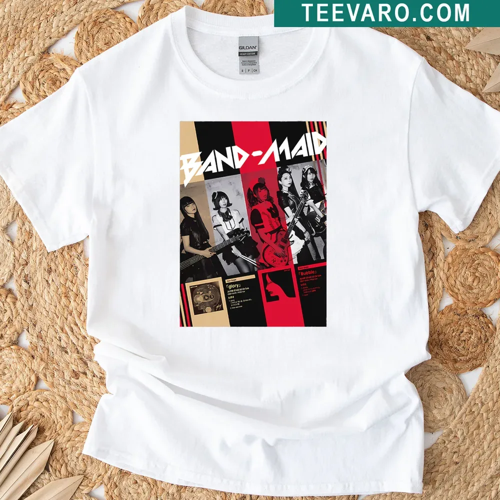 Artistic T-shirt featuring a tribute to a popular music band — on a men's t-shirt