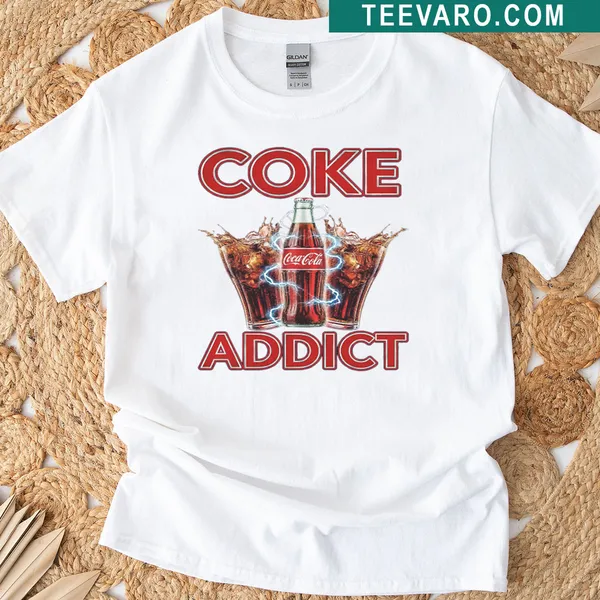 Fun Coke addict T-shirt with bold typography design